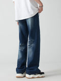 Wiaofellas  -  Baggy Jeans Trousers Male Denim Pants Wide Leg Pants Men's Jeans Oversize Cargo Korean Streetwear Hip Hop Harajuku B118