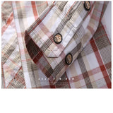 Wiaofellas  -  Plaid Shirt Men Army  Long Sleeve Camisa Masculina Plus Size 4XL 100% Cotton Casual Mens Shirts Chemise homme