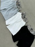 WIAOFELLAS  -  Gangster Hip Hop Baggy Shorts Mens Stylish Patchwork Double-waisted Shorts For Men Spring Summer Casual Drawstring Loose Shorts