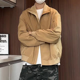 WIAOFELLAS  -  Spring Short Jacket Men Fashion Casual Motorcycle Jacket Men Streetwear Hip-hop Loose Bomber Jacket Mens Motorcycle Jackets