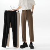 WIAOFELLAS  -  Black Suit Pants Men Slim Fit Social Mens Dress Pants Business Casual Straight Pants Mens Office Formal Trousers Plus Size 4XL