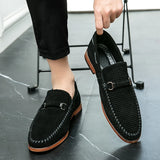 WIAOFELLAS  -  Men's Loafers Comfortable Leathe Casual Dress Shoes Light-Weight  Moccasin Slip On Driving Shoes for Male
