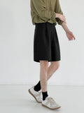 WIAOFELLAS  -  Summer Suit Shorts Men Fashion Social Mens Dress Shorts Korean Loose Straight Casual Shorts Mens Office Formal Shorts M-2XL