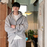 Wiaofellas  -  Spring  fashion new sports men's sweastshirt set Hooded collar tops + straight-leg pants Two-piece Handsome Outfit