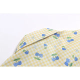 WIAOFELLAS  -  American Retro Full Of Print Cherry Shirts For Men Summer Button Up Casual Streetwear Male Couple Top Tees Hip Hop Men Clothing