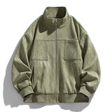 Wiaofellas  -  Spring Oversize Bomber Jacket Men Striped Coat Fashion Korean Streetwear Zip Up Outerwear High Quality Tops Clothing Male