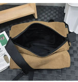 WIAOFELLAS  -  Men Women Single Shoulder Tooling Postman College Student Commuter Large Capacity Canvas Crossbody Bags Fashion Trend Bag
