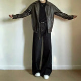 WIAOFELLAS  -  Spring Streetwear New Fashion Oversized Print Baggy Jeans Y2K Harajuku Hip-hop Vintage Gothic High Waist Wide-leg Pants Trousers