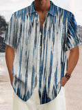 Wiaofellas  -  Striped solid color decorative short sleeved polo shirt for home and outdoor leisure breathable polo shirt for men's clothing