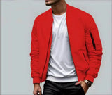 Wiaofellas  -  Bomber Jacket Men's Spring and Autumn New Solid Color Flight Suit Casual Baseball Top Men's Jacket Trendy Brand