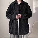 WIAOFELLAS  -  New Corduroy Tie-dyed Long-sleeved Shirt for Men's Spring New American Retro Versatile Casual Shirt Jacket