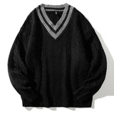 WIAOFELLAS  -  Men's New Autumn and Winter Sweater Base Shirt Men's V-neck Design All Comfortable Lazy Wind Warm Can Wear Sweater Men