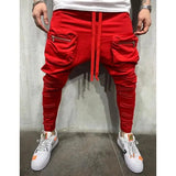 WIAOFELLAS  -  Plus Size S-3XL Men Sweatpants Joggers Pants Spring Autumn  Casual Sport Drawstring Elastic Waist Slim Long  Street Wear