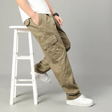 WIAOFELLAS  -  Men's Cotton Workwear Pants Autumn Cargo Pants New In Large Size 6XL Casual Climbing Joggers Sweatpants Hombre Work Trousers Men