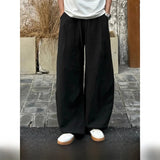 WIAOFELLAS  -  Lightweight Ice Silk Linen Trousers Straight Leg Wide Leg Casual Loose Fit Summer Pants for Men And Women Breathable Comfortable