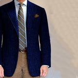 WIAOFELLAS  -  Dark Gray Business Suits Blazer Men Herringbone Notch Lapel Tuxedo Jacket Wedding Prom Party Grooms For Autumn Winter