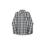 Wiaofellas  -  New Retro Unisex Casual Shirt Trendy Brand American Oversized  Plaid Shirt  Men's Lazy Style Long Sleeve Loose Fit Blouse