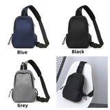 WIAOFELLAS  -  Fashionable And Cool Men's Crossbody Bag Lightweight Senior Waterproof Fabric Small Chest Bag Casual   Simplicity Shoulder Bag