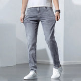 Wiaofellas  -   New Men's Stretch Skinny Jeans Spring Fashion Cotton Trousers Casual Denim Slim Pants Korean Streetwear Pants Male Trousers