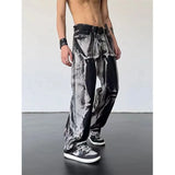 Wiaofellas  -  Hip Hop Jeans Tie Dyed Jeans Men's Jeans Retro Jeans Fashion Pants New Men's Pants