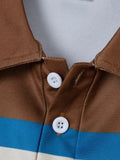 WIAOFELLAS  -  New Summer Men's Striped Polo Shirts Fashion Lapel Button Short Sleeve Sports Polos Classics Business Casual Tops Male Tees
