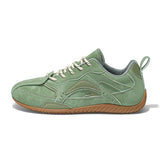 WIAOFELLAS  -  Fashion Niche Casual German Training Shoes Double Lace-up Flat Maillard College Style Flat Color Men's Shoes Four Seasons