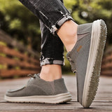 WIAOFELLAS  -  The Main Promotion of Loafers Casual Style New Design 2025 Men's Large Size Non-slip Comfortable Breathable Canvas Flat