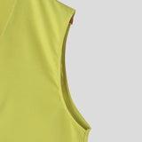 WIAOFELLAS  -  Summer Fashion Loose Men Suits Sleeveless V-neck Shirt And High Waist Wide Leg Shorts Two Piece Set Casual Vest Outfits Tank Top