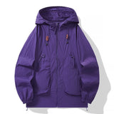 WIAOFELLAS  -  Summer Men's Outdoor Hooded Sun Protect Jackets Man Windbreaker Skin Coats Waterproof Jacket Fishing Rain Couple Camping Outwear