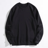 WIAOFELLAS  -  New Spring Autumn 100% Cotton Sweatshirt Men Pullover O Neck Tees Streetwear Couple Hoodies Sweatshirts Tops Mens Clothing