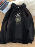 WIAOFELLAS  -  Autumn Kawaii Cartoon Graphic Hoodies Men's Y2K Streetwear Personality Sweatshirts Hip Hop Fashion Fleece Baggy Pullover Hoody