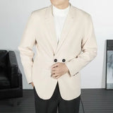 WIAOFELLAS  -  Spring Autumn Jackets Man New in Suits and Blazers for Men Sack Man Dress Elegant Men's Jackets Luxury Men's Clothing Suit Top