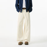 WIAOFELLAS  -  Maillard pants men's autumn and winter American retro trendy brand loose wide-leg pants handsome casual large size work pants