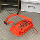 WIAOFELLAS  -  Crossbody bag niche design chest bag men ins drawstring shoulder bag cycling mobile phone bag waist bag