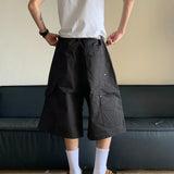 WIAOFELLAS  -  Cropped Pants Summer American Retro Baggy 3d Cargo Capri Pants Hip-Hop Streetwear Trendy Casual Handsome Stylish Pants For Men