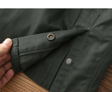 WIAOFELLAS  -  Autumn Winter New American Retro Cargo Jacket Men's Fashion Multi-pockets Casual Heavyweight Windproof and Waterproof Coat