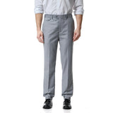 Wiaofellas  -  Plus-size Men's Business Casual Suit Pants Solid Color Adjustable Waist Straight Leg Suit Pants