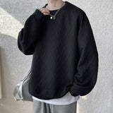 WIAOFELLAS  -  T-shirts Men Advanced Fashion Simple Streetwear O-neck Daily Korean Style Charming Youthful Chic All-match Casual Loose College