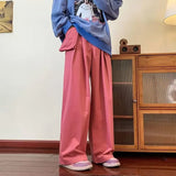 Wiaofellas  -  Y2K Plus Size M-3XL Men Pants Detachable Pockets High Street Vintage Patalon Male Spring Summer Wide Leg Loose Dance Trousers