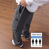 WIAOFELLAS  -  American Workwear Men's Spring and Autumn Style 2025 New Loose Straight Casual Wide-leg Pants