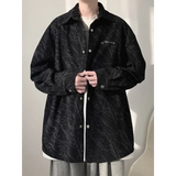 WIAOFELLAS  -  New Corduroy Tie-dyed Long-sleeved Shirt for Men's Spring New American Retro Versatile Casual Shirt Jacket