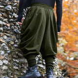 Wiaofellas  -  Spring Men High Street Harlen Pants Casual Solid Color Oversized Drawstring Joggers Outdoor Climbing Legging Trousers
