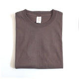 WIAOFELLAS  -  Urban 220g Japanese Cotton Thick T-shirt Unisex Heavy Summer Solid Color Seamless Woven Tops Round Neck Men Short Sleeve T-shirt