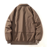 WIAOFELLAS  -  Business Casual Men's Fleece-Lined Lapel Jacket High-Street Fashion Cold-Weather Pilot Jacket Autumn Winter Men's Outerwear Coat