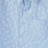 WIAOFELLAS  -  Men Shirt Flower Printing Lapel Short Sleeve Loose Casual Crop Tops Men Streetwear Summer Korean Style Fashion Shirts