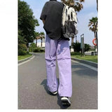 WIAOFELLAS  -  Baggy Black Oversize Men's Japanese Streetwear Straight Trousers Male Vintage Loose Casual Pocket HipHop Cargo Pants A62