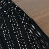 WIAOFELLAS  -  Comfy Milk Silk Loungewear Stylish Men's Fall Winter Pajama Set Striped Plaid Print Color Matching Lapel Single-breasted Long