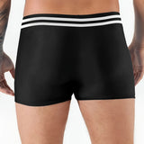 Wiaofellas  -  Fashionable Nylon Swimsuit Briefs Sport Fitness Swimming Comfortable Boxer Shorts Trendy Pure Color Adult Men's Underwear