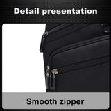 WIAOFELLAS  -  Anti Theft Travel Bag for Men Multifunctional Fanny Pack Large Capacity Waterproof Shoulder Crossbody Bag Solid Sports Chest Bag