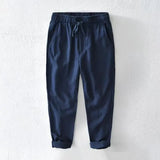 WIAOFELLAS  -  Spring Summer Men Cotton Linen Pants Solid Trousers Male Loose Hemp Casual Breathable Sports High Quality Pants For Male